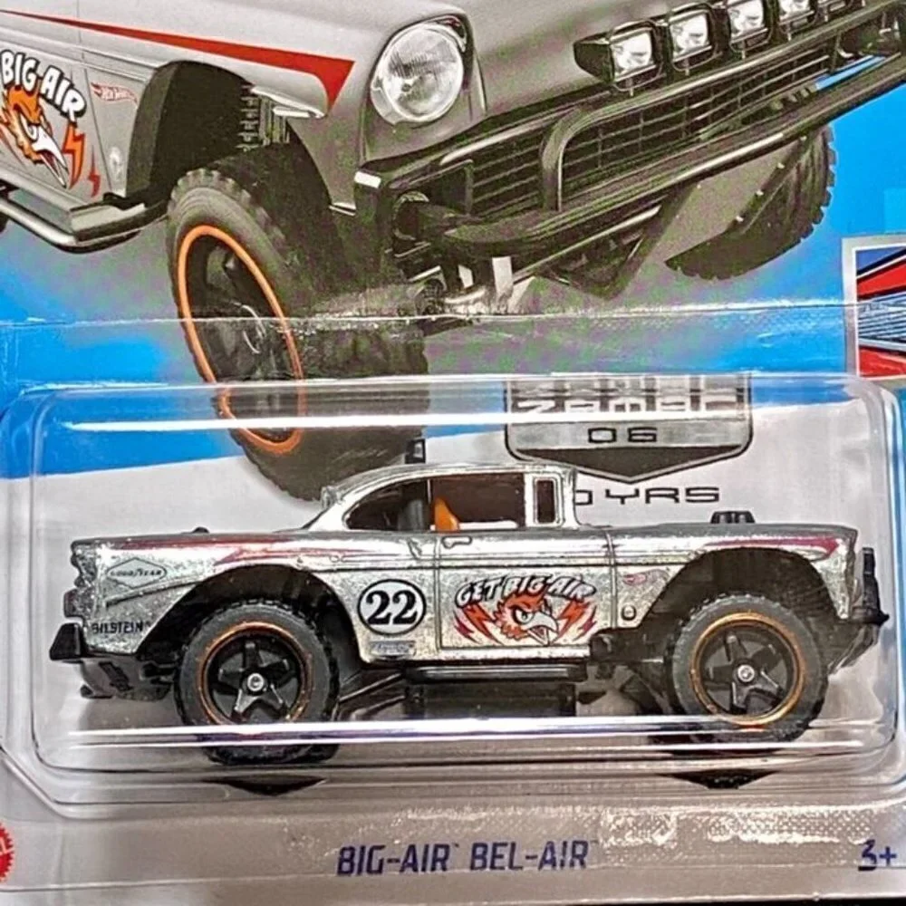 Hot Wheels Big-Air Bel-Air ZAMAC 112/250 Chevy‎ Bel Air 5/5 1:64 Model NIP 2022